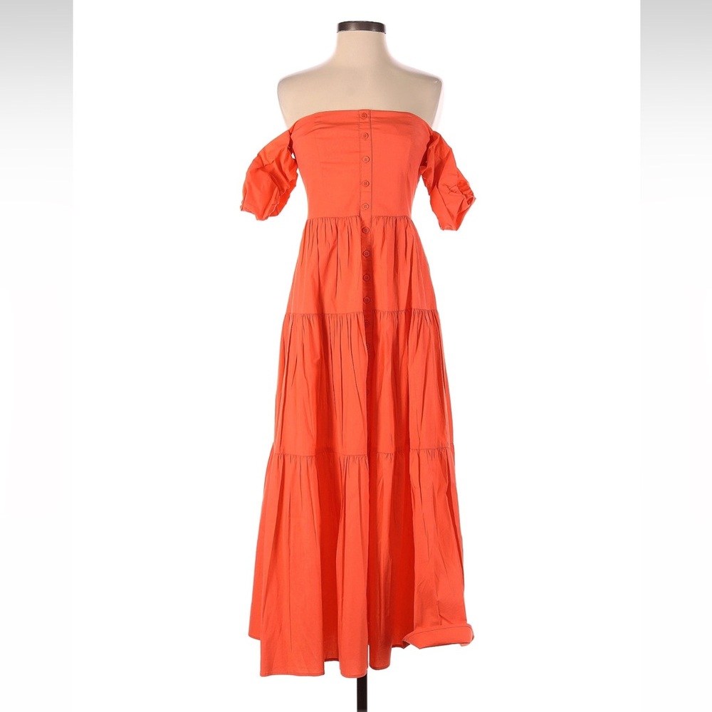 Staud off the shoulder cotton dress